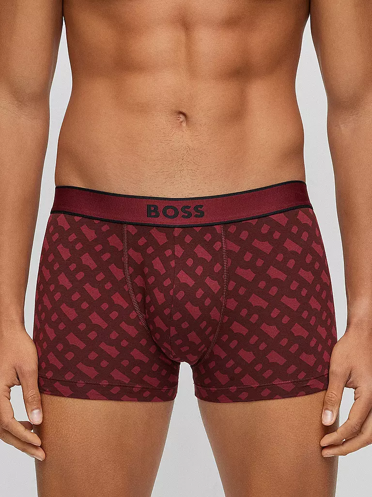 BOSS | Pants dark red | rot