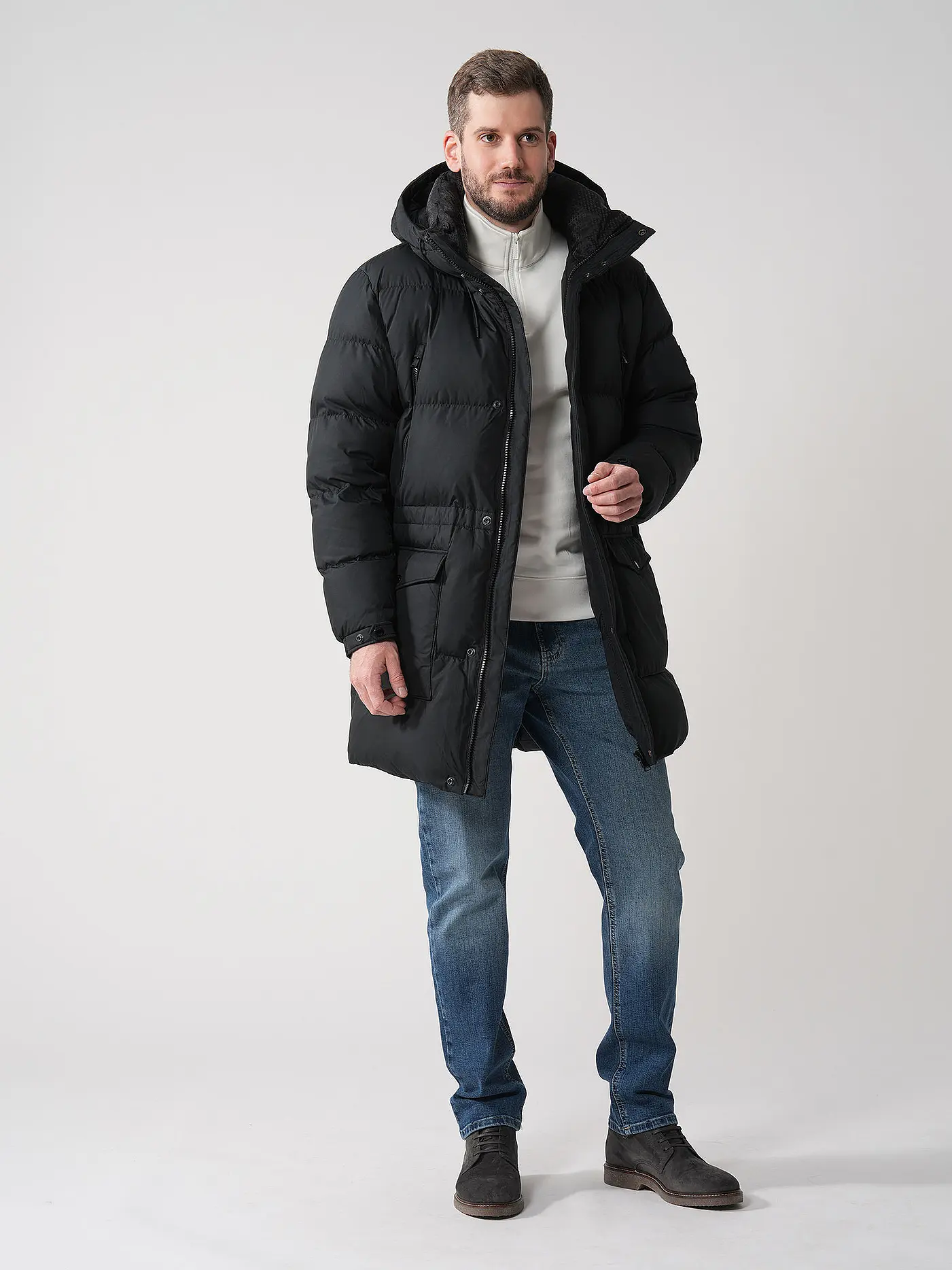 BOSS | Parka H-CONDOLO2 | schwarz
