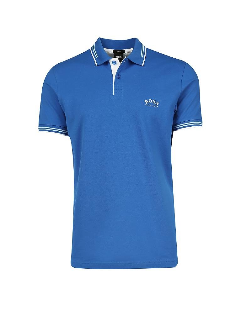 BOSS | Poloshirt "Paul Curved" | blau