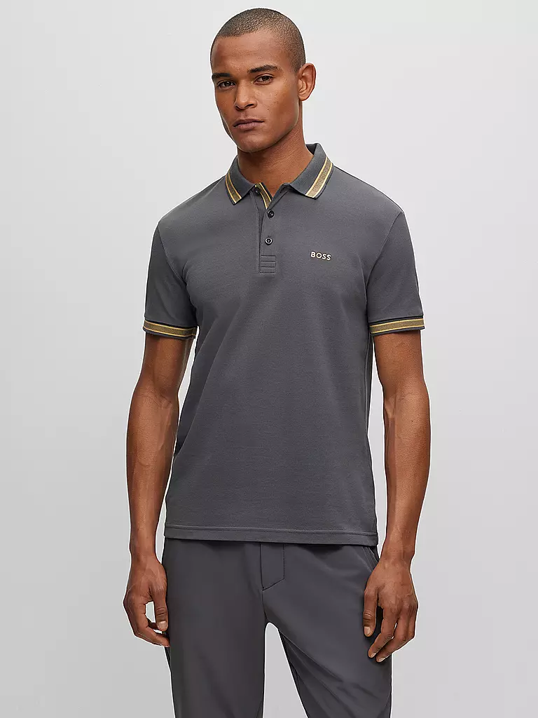 BOSS | Poloshirt Regular Fit PADDY | grau