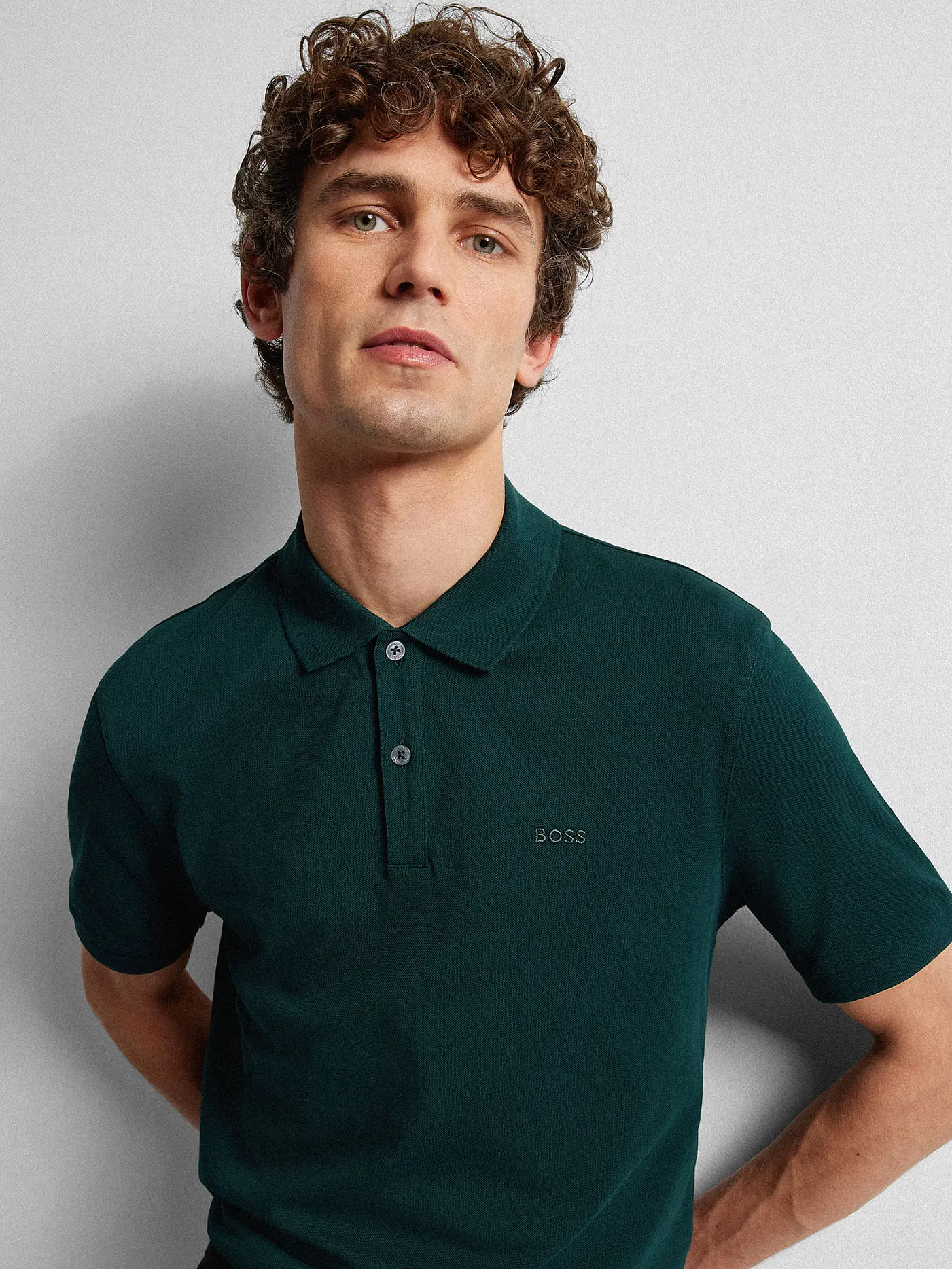 BOSS | Poloshirt Regular Fit PALLAS | dunkelgrün