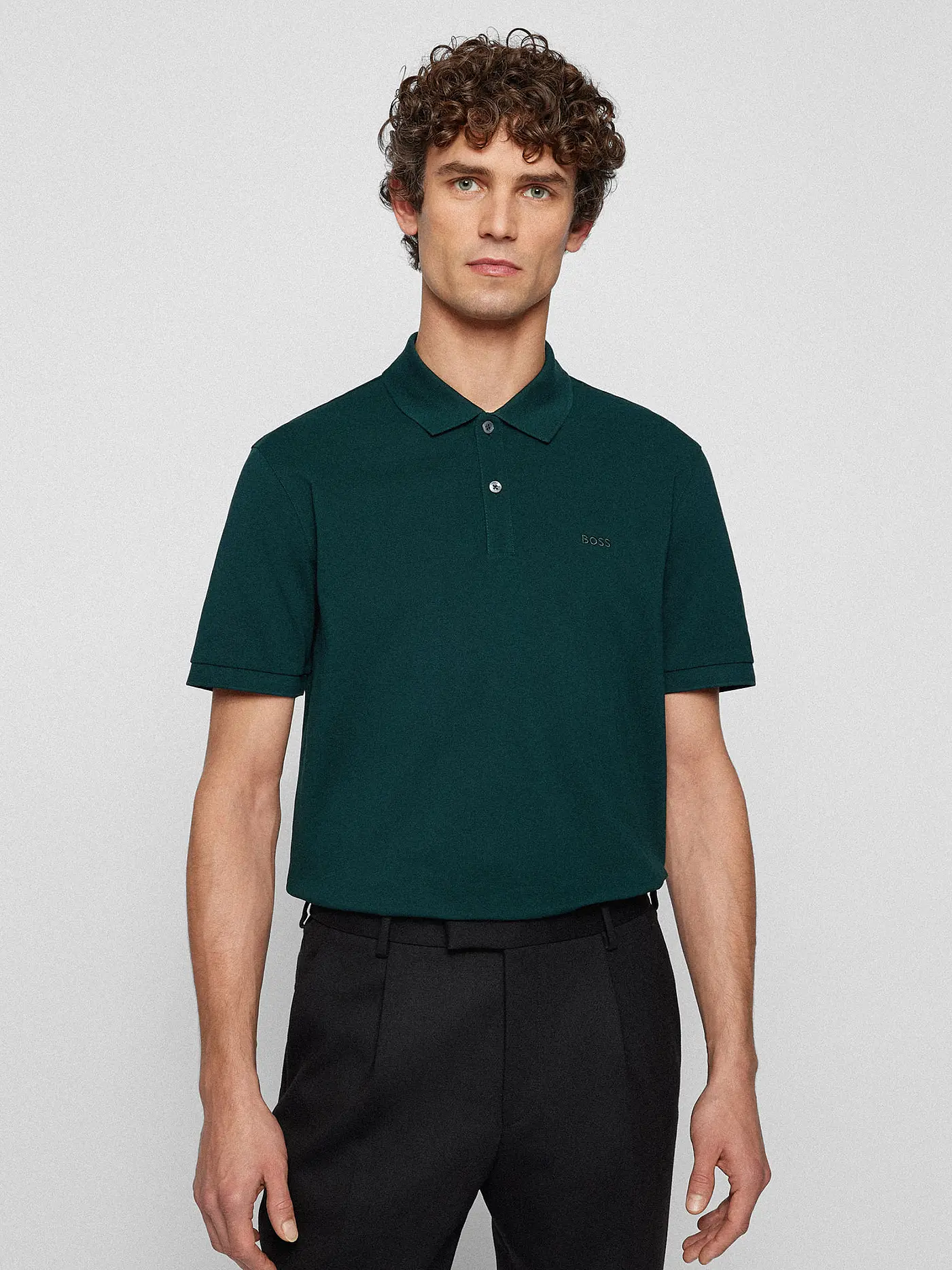 BOSS | Poloshirt Regular Fit PALLAS | dunkelgrün