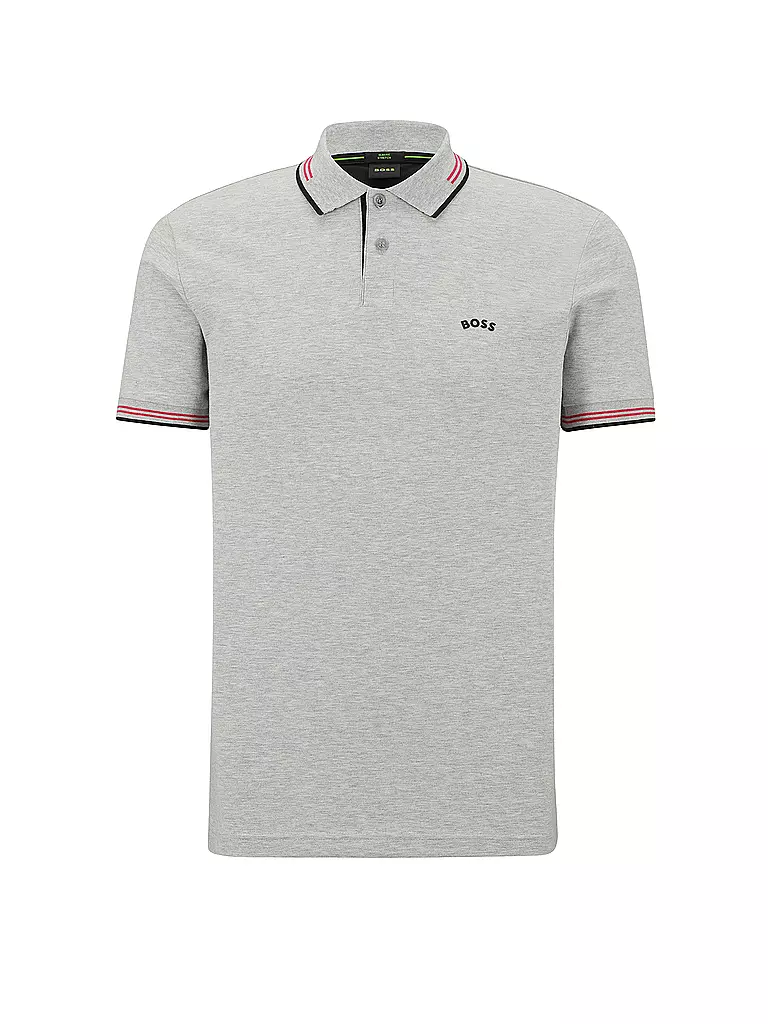 BOSS | Poloshirt Slim Fit PAUL CURVED | grau