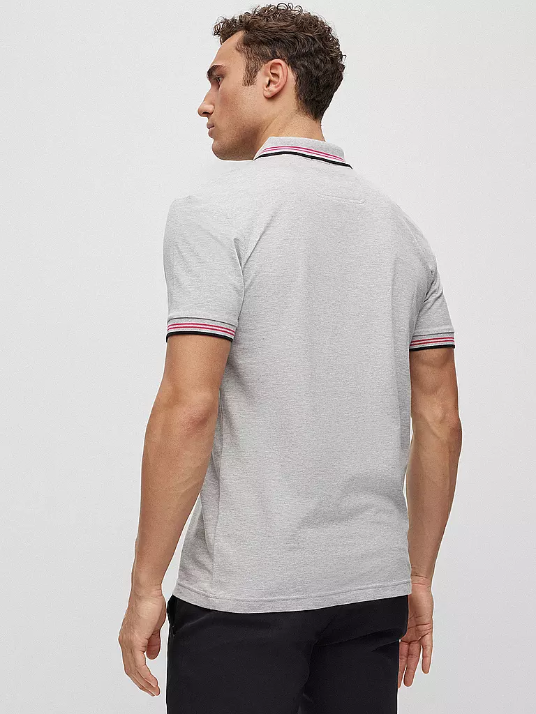 BOSS | Poloshirt Slim Fit PAUL CURVED | grau