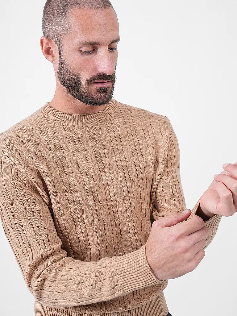 BOSS | Pullover H-HETICO  | Camel