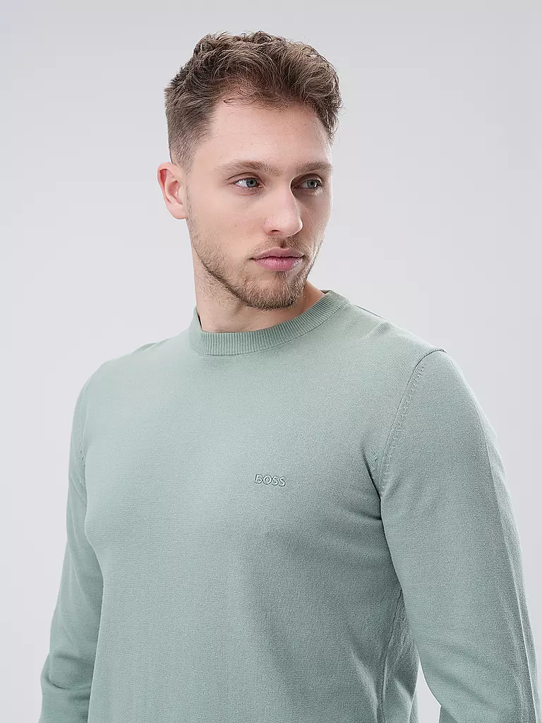 BOSS | Pullover Regular Fit PACAS-L  | Hellgrün