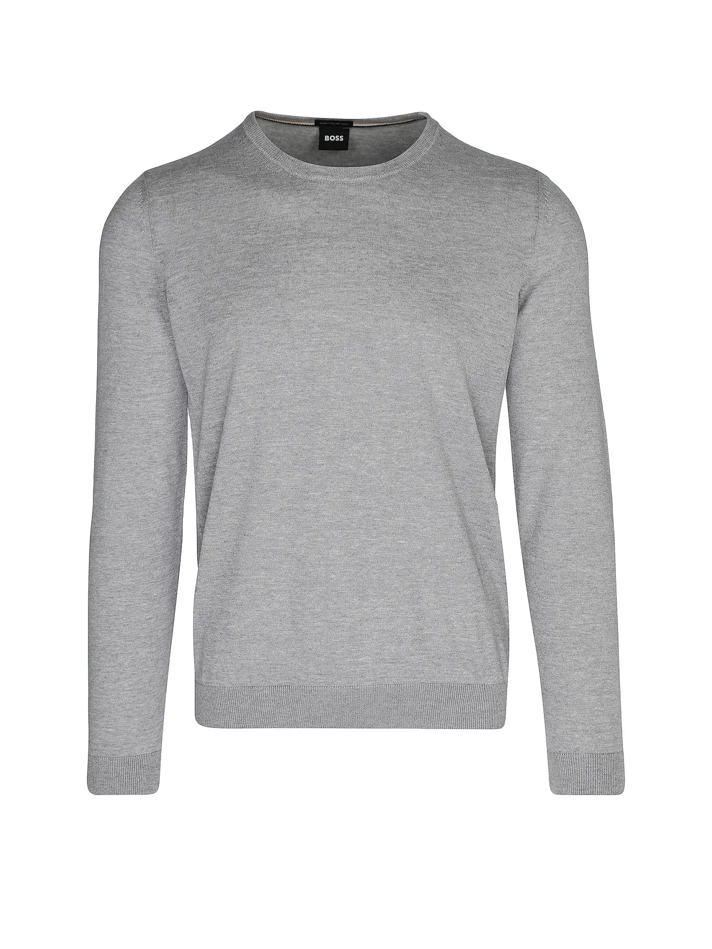 BOSS | Pullover Slim Fit LENO-P | hellgrau