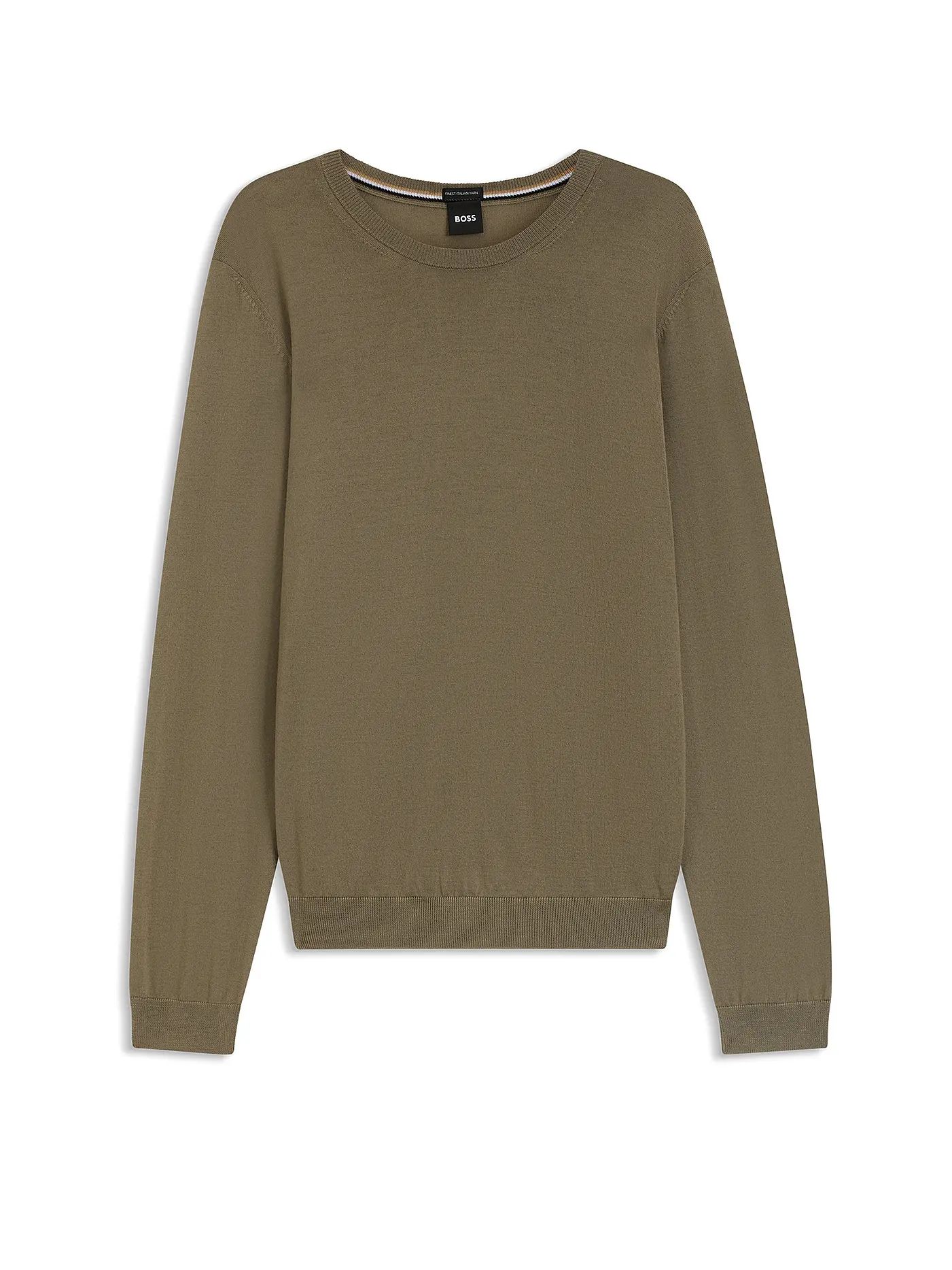 BOSS | Pullover Slim Fit LENO-P | olive
