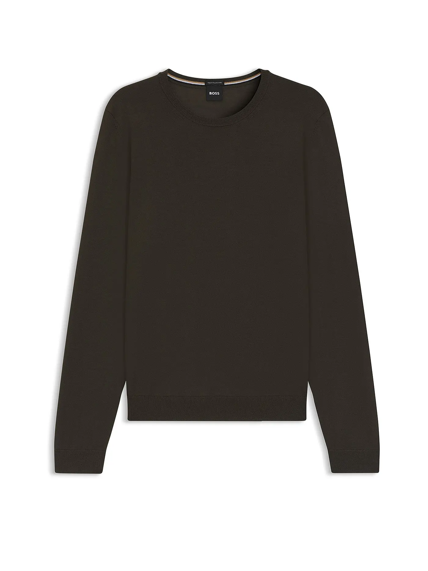 BOSS | Pullover Slim Fit LENO-P | dunkelgrün