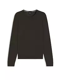 BOSS | Pullover Slim Fit LENO-P | dunkelgrün