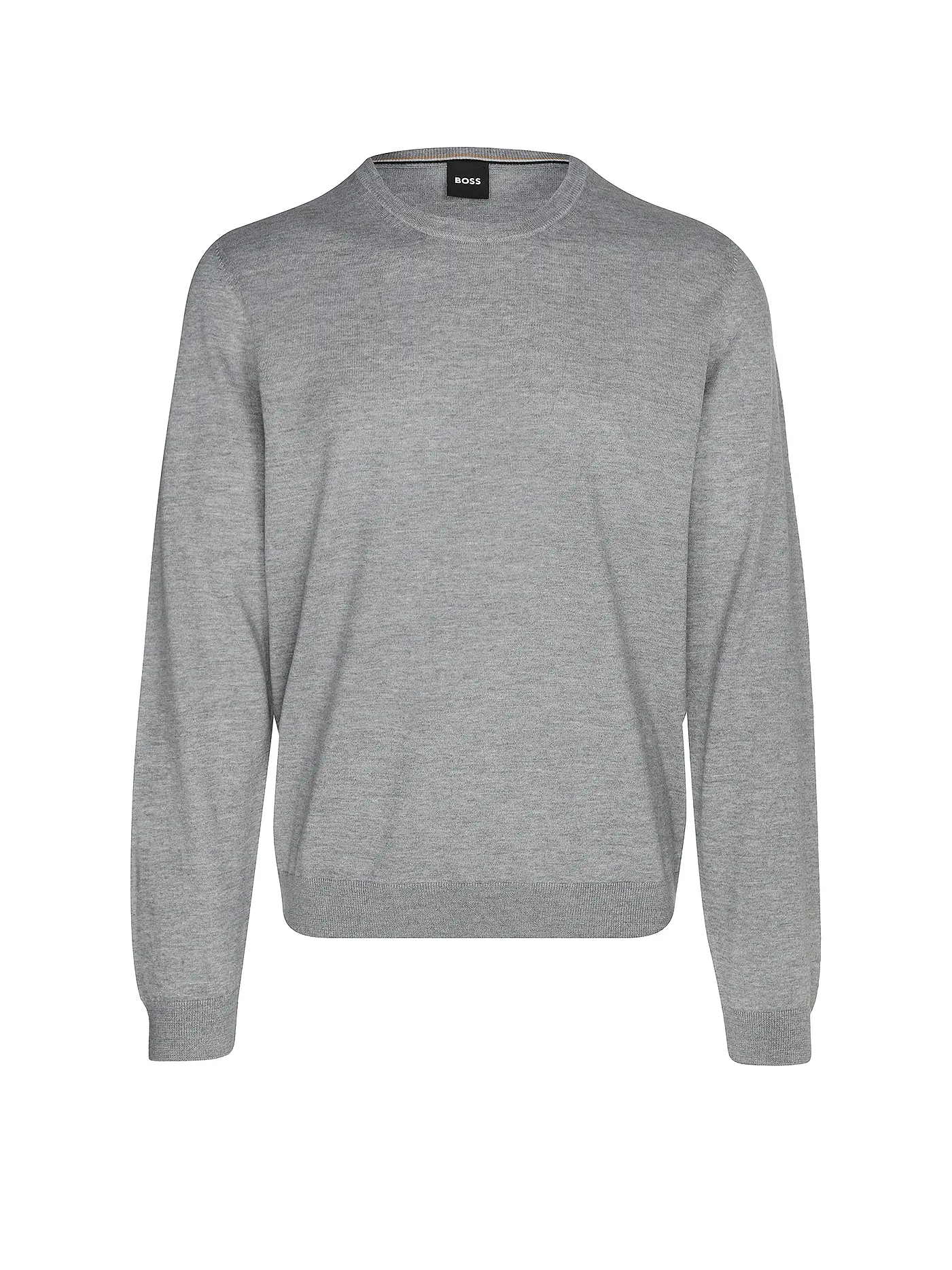 BOSS | Pullover Slim Fit LENO-P | hellgrau