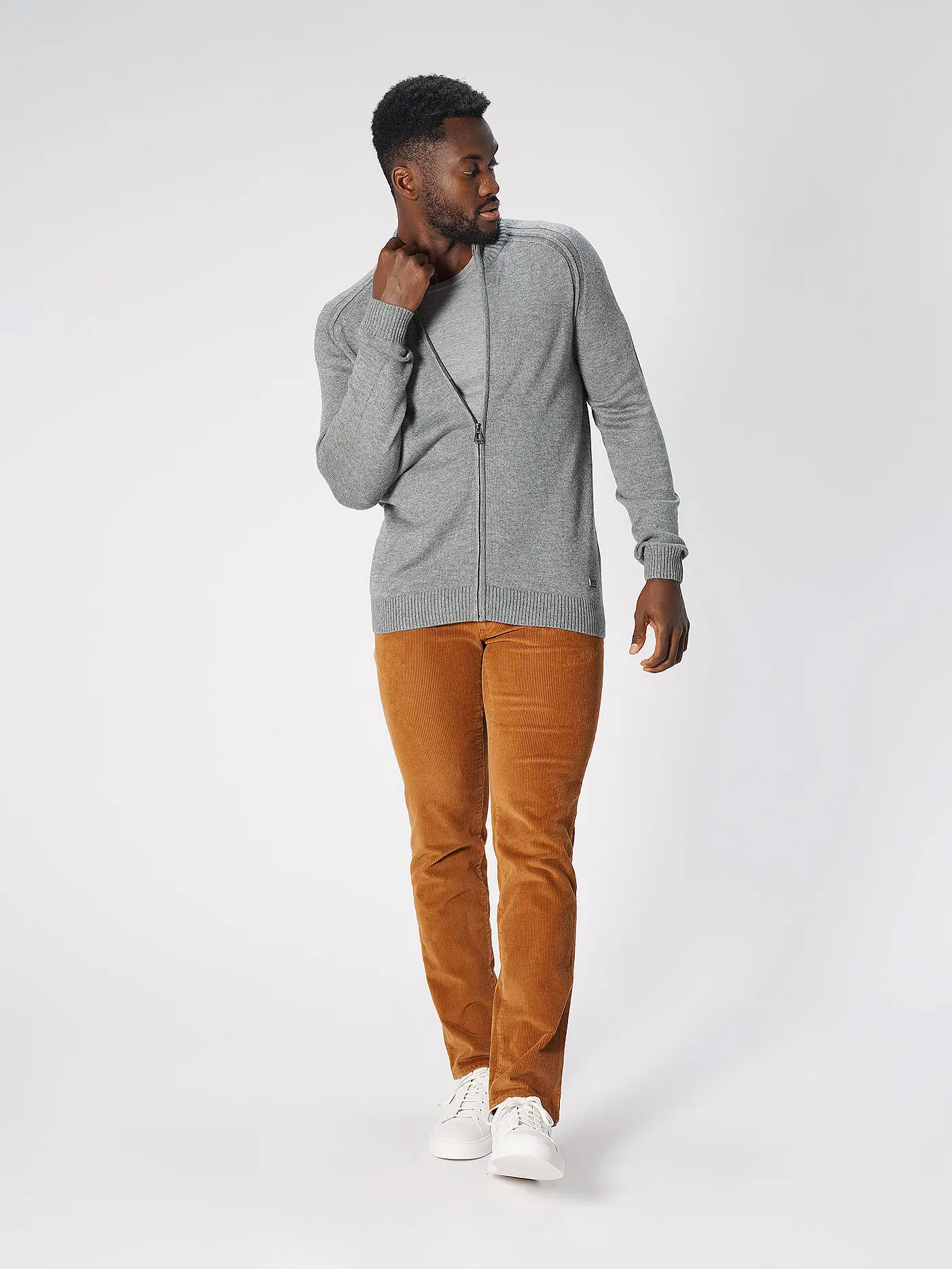 BOSS | Pullover Slim Fit LENO-P | hellgrau
