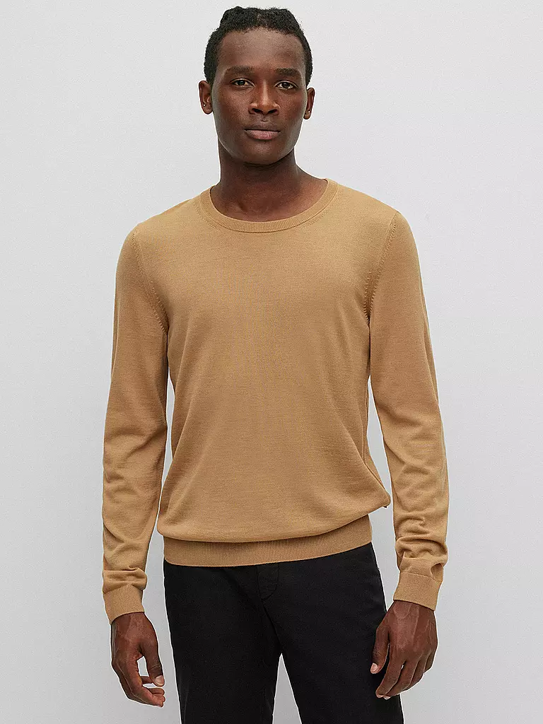 BOSS | Pullover Slim Fit LENO-P | camel