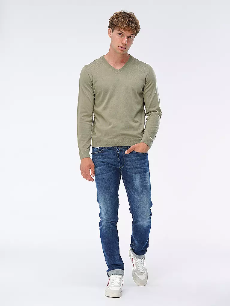 BOSS | Pullover Slim Fit MELBA | grün