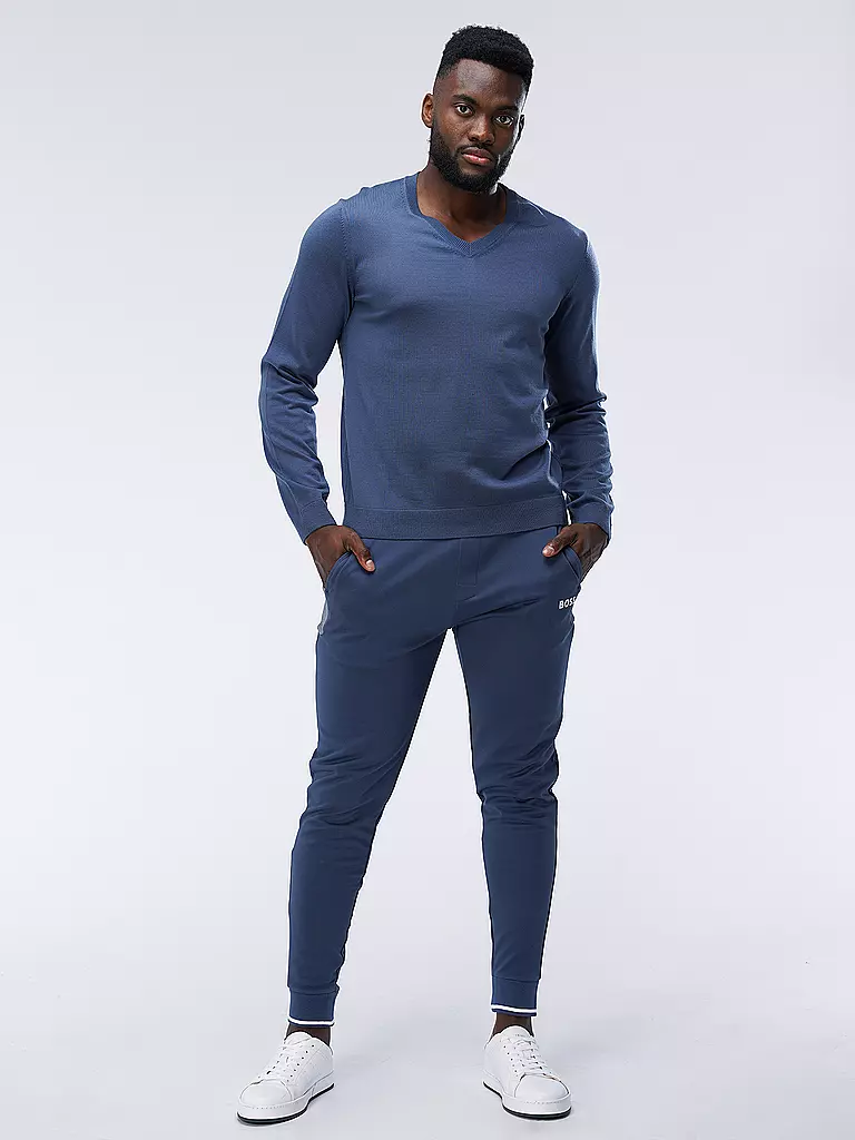 BOSS | Pullover Slim Fit MELBA | blau