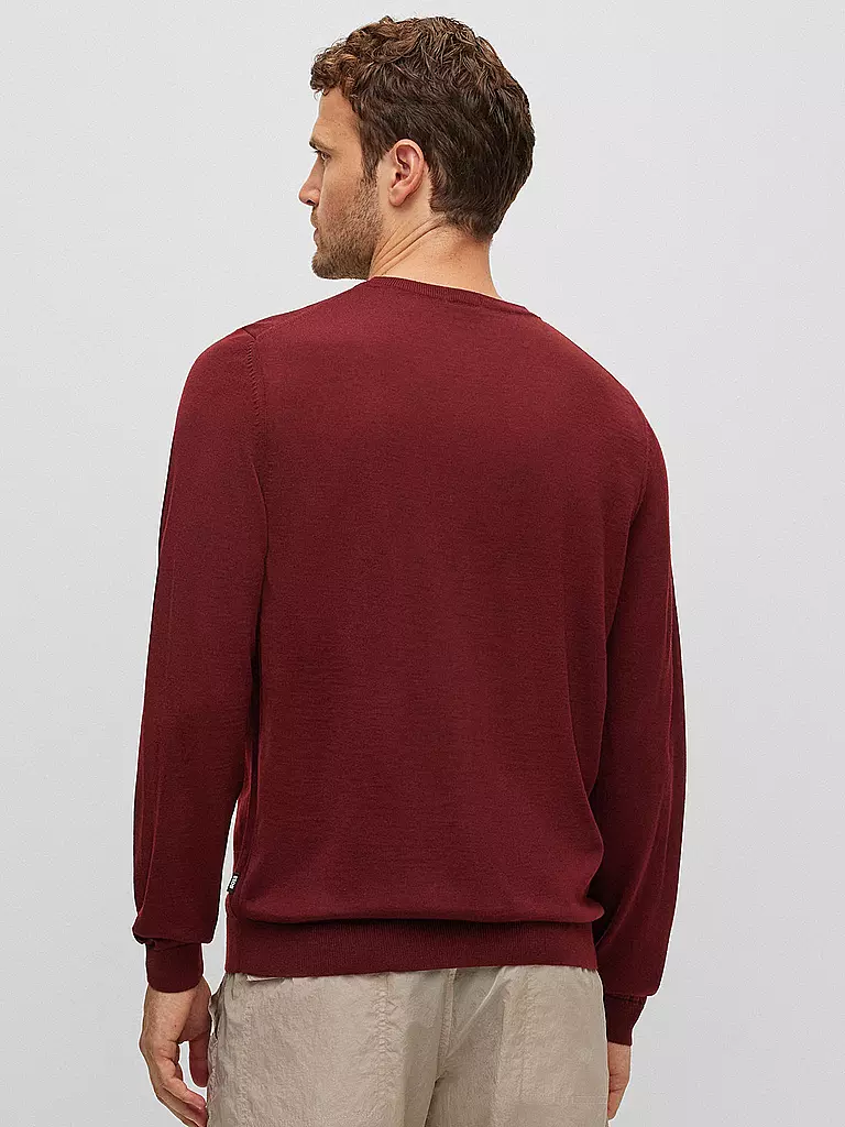 BOSS | Pullover Slim Fit MELBA | rot