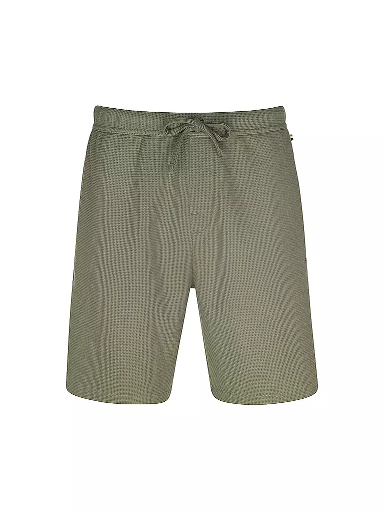 BOSS | Pyjamahose - Shorts | olive