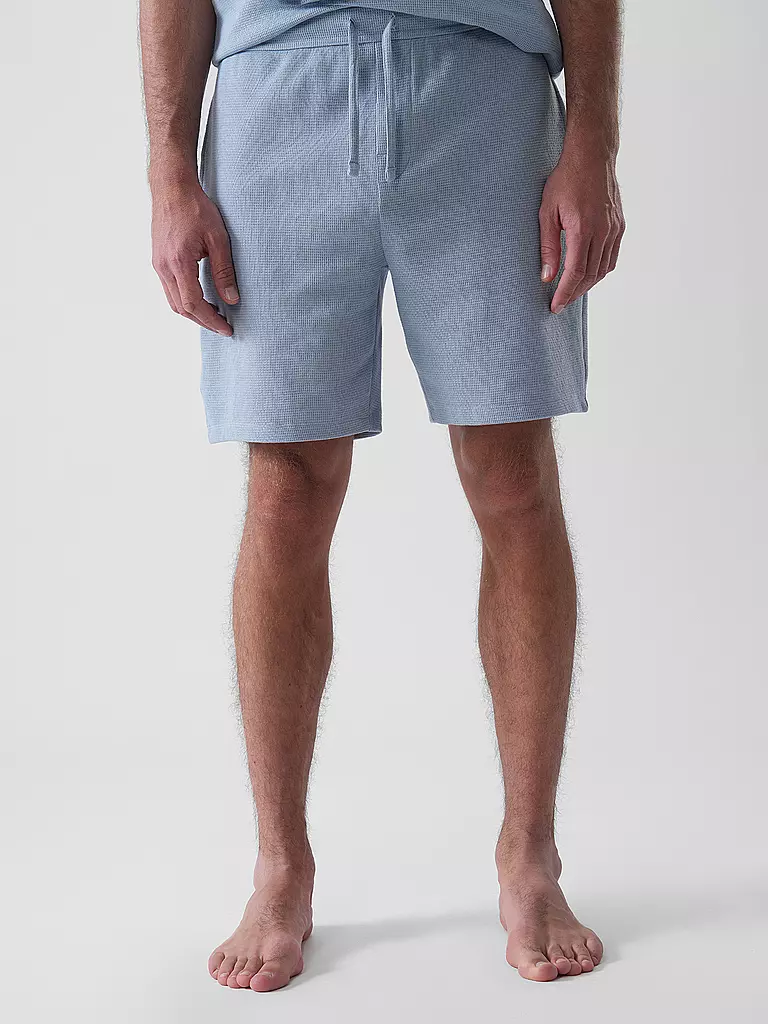 BOSS | Pyjamahose - Shorts | hellblau