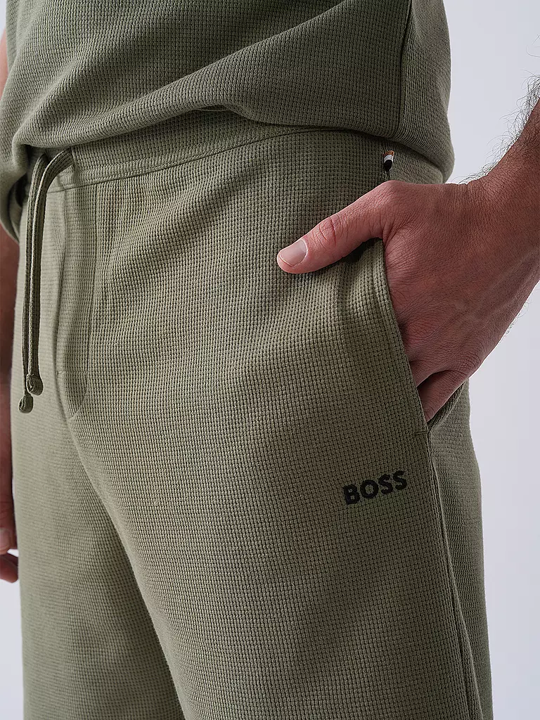 BOSS | Pyjamahose - Shorts | hellblau