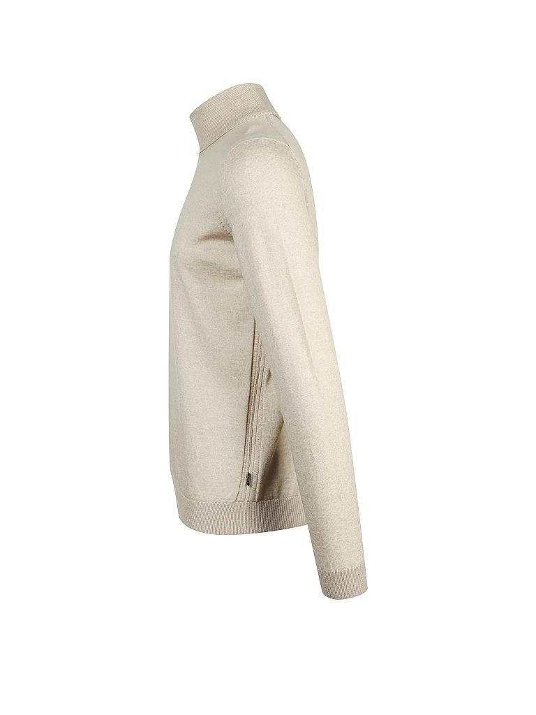 BOSS | Rollkragen-Pullover Slim-Fit "Musso" | creme