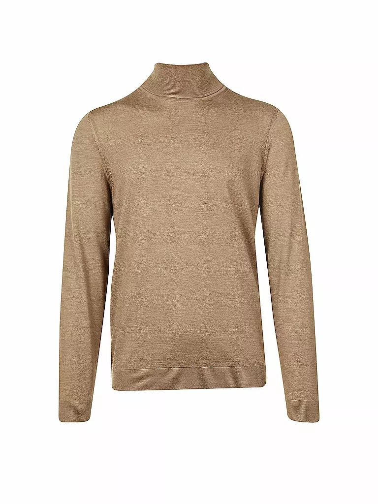 BOSS | Rollkragenpullover Slim Fit MUSSO | beige