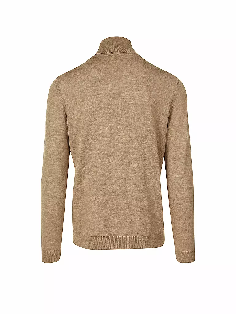 BOSS | Rollkragenpullover Slim Fit MUSSO | beige