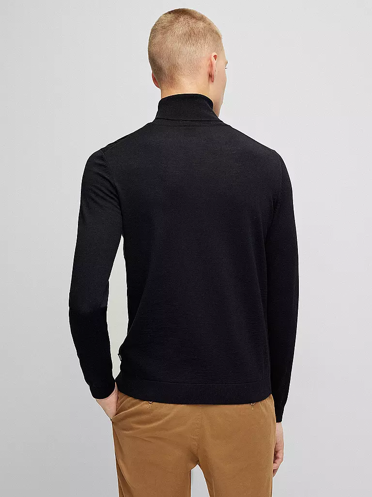 BOSS | Rollkragenpullover Slim Fit MUSSO | schwarz