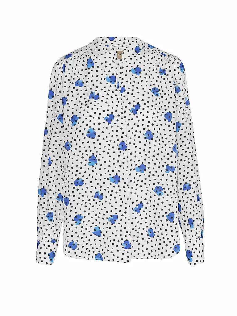 BOSS | Seidenbluse Banora 15 | blau