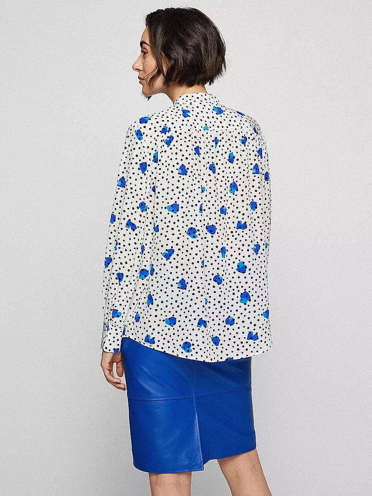 BOSS | Seidenbluse Banora 15 | blau