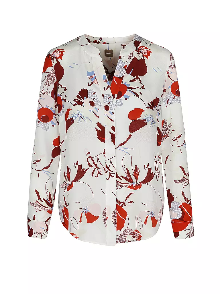 BOSS | Seidenbluse Regular Fit BIWALA | weiss