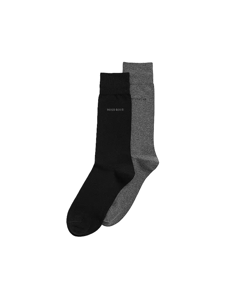 BOSS | Socken 2-er Pkg. black grey | grau