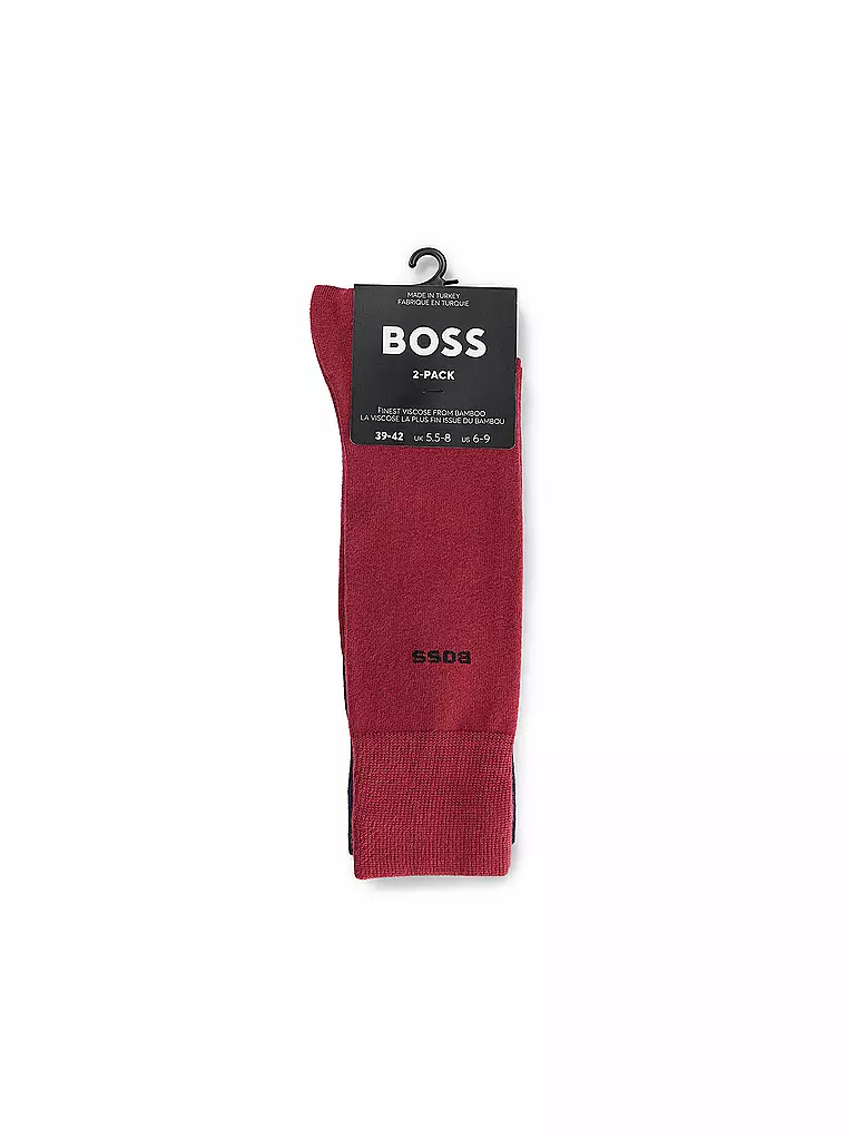 BOSS | Socken 2-er Pkg. dark red | dunkelrot