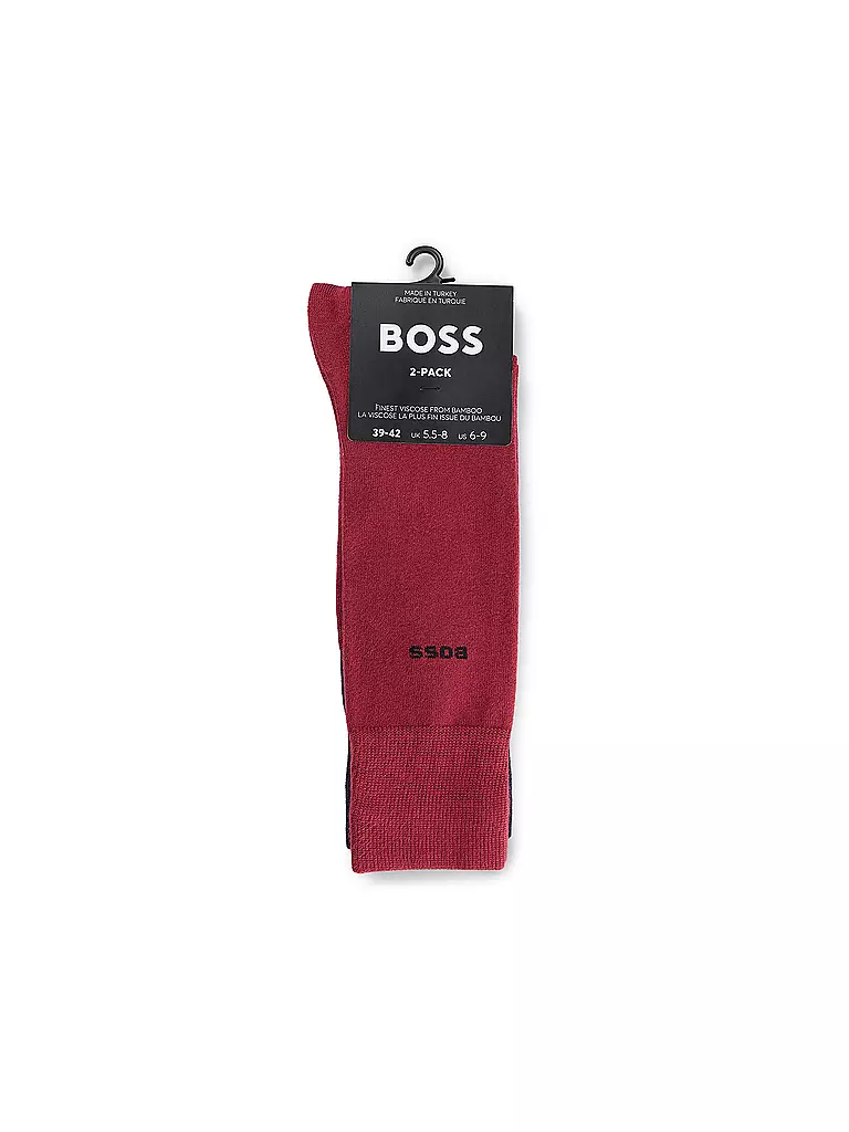 BOSS | Socken 2-er Pkg. dark red | dunkelblau
