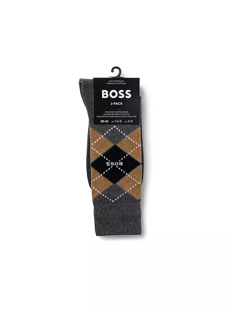 BOSS | Socken 2er Pkg medium grey | grau