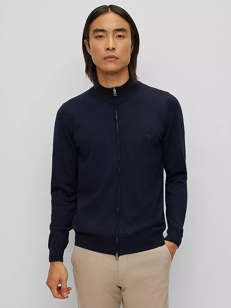 BOSS | Strickjacke BALONSO | dunkelblau