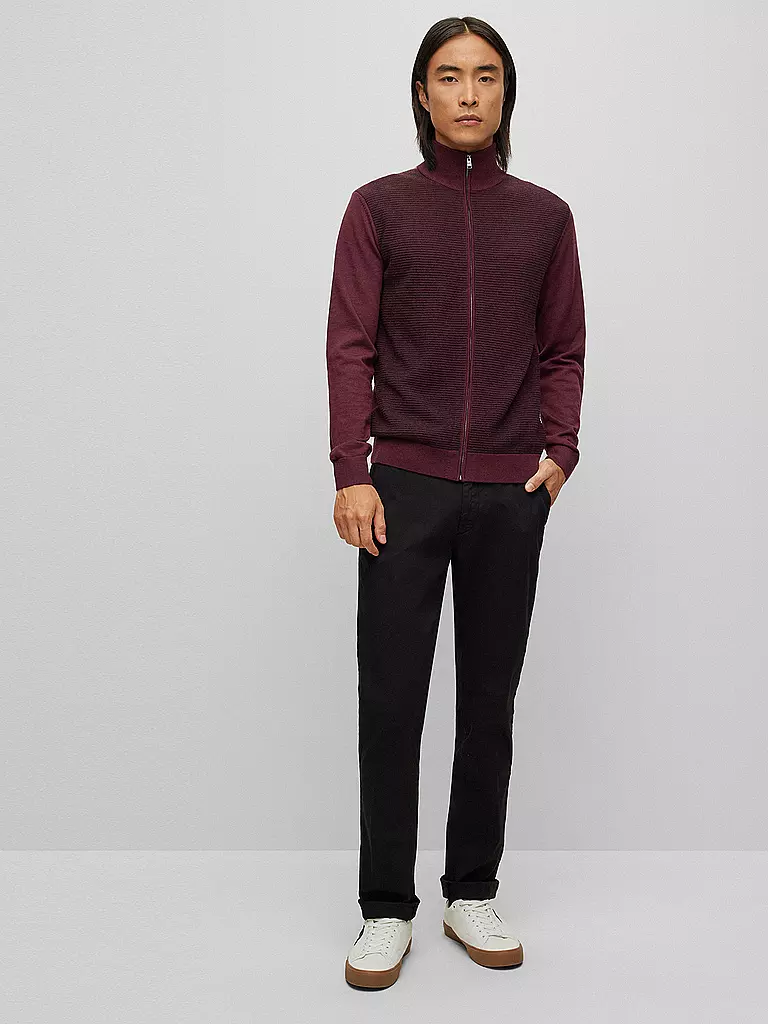 BOSS | Strickjacke LADRIANO | rot
