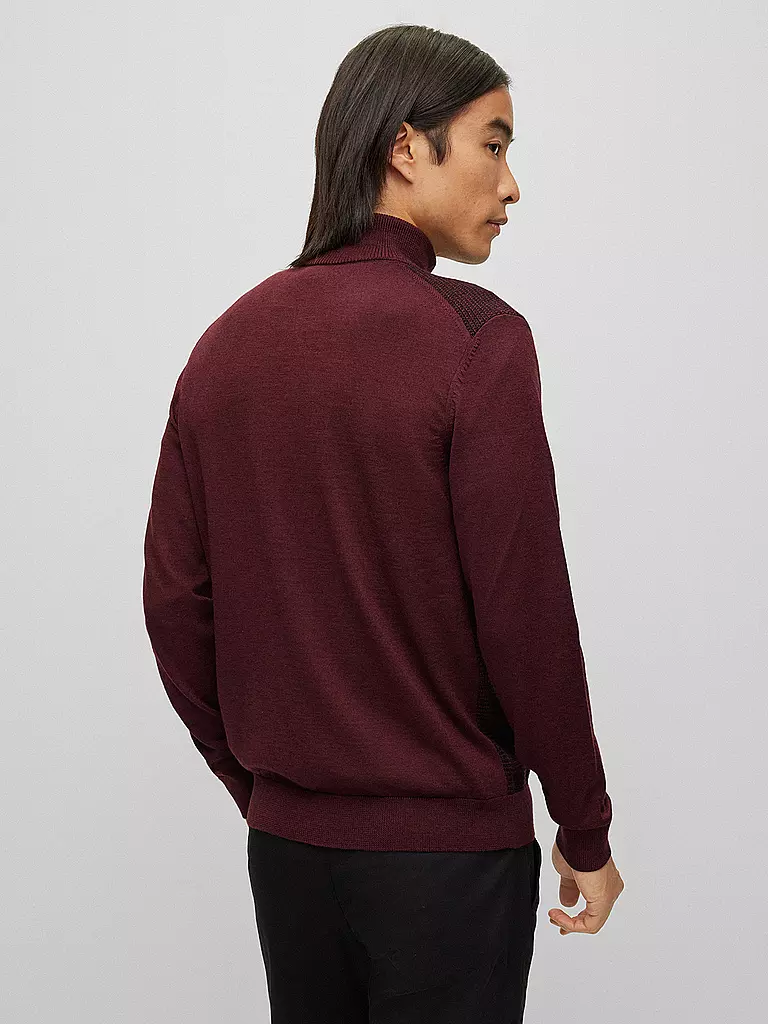 BOSS | Strickjacke LADRIANO | rot