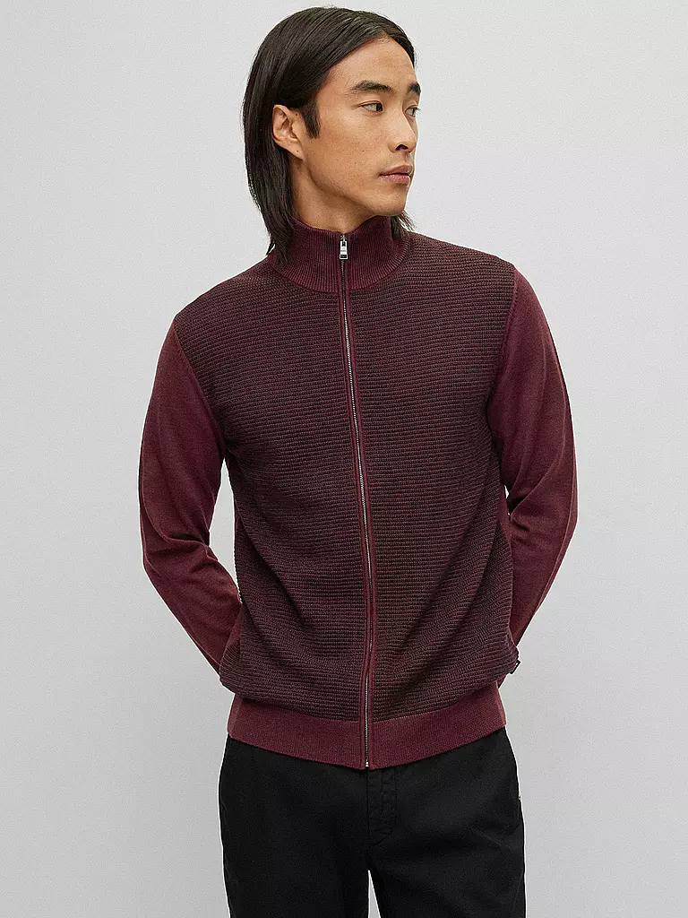 BOSS | Strickjacke LADRIANO | rot