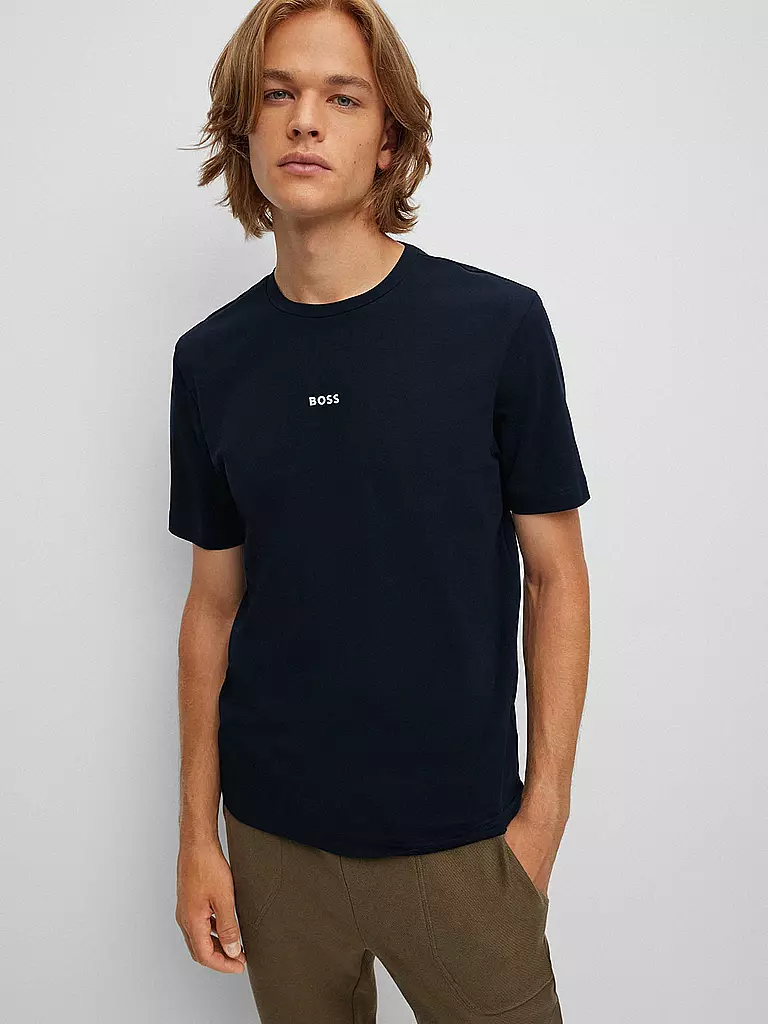 BOSS | T-Shirt  Relaxed Fit TCHUP  | blau
