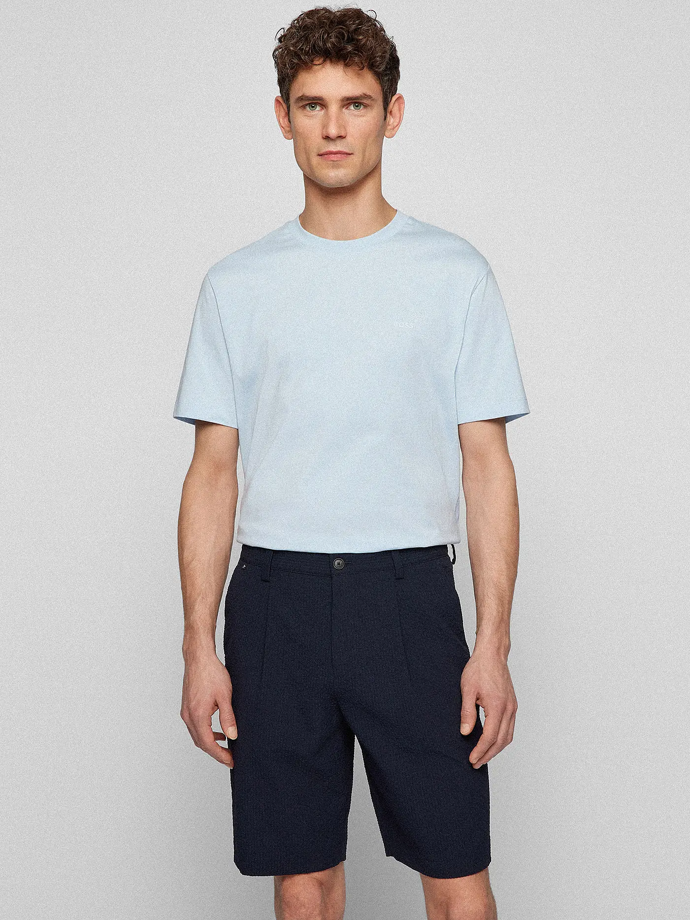 BOSS | T-Shirt Regular Fit THOMPSON | hellblau