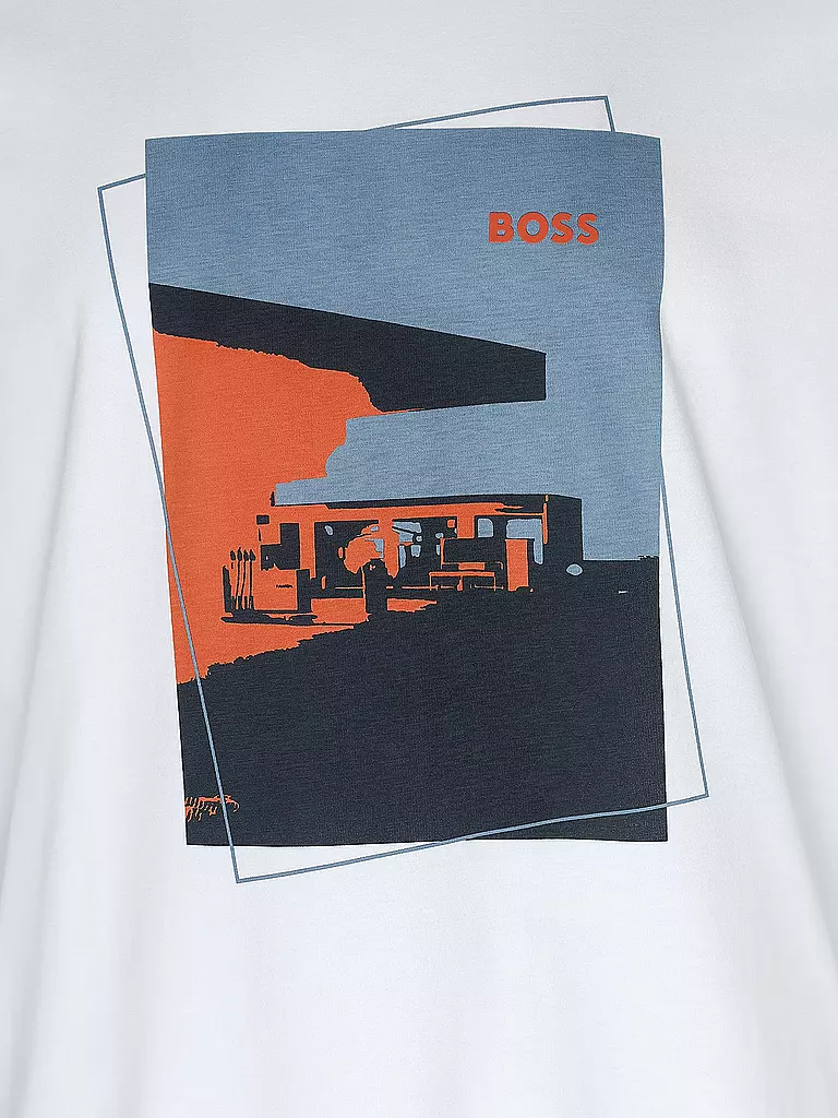 BOSS | T-Shirt TEABSTRACT | weiss