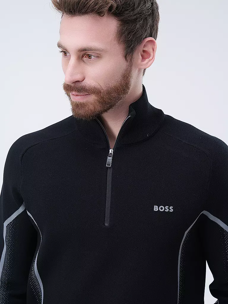 BOSS | Troyer Pullover ZARKLO | schwarz