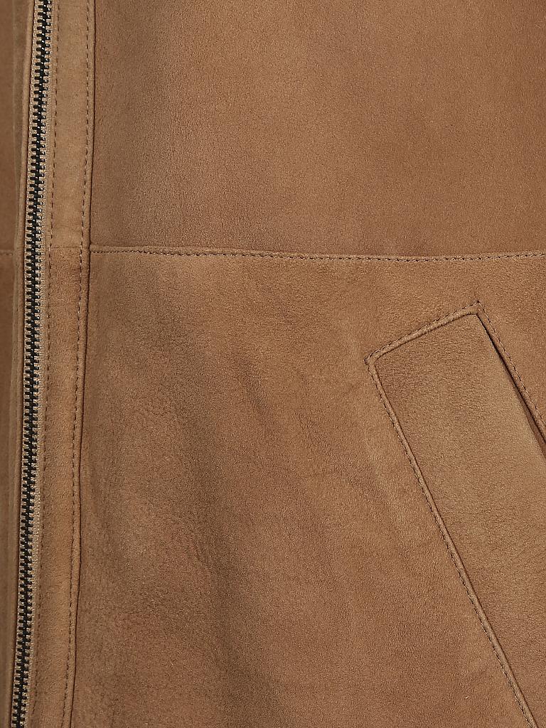 BOSS | Wende-Lammfellmantel "January" | Camel