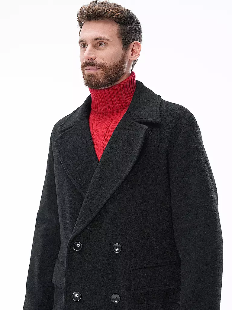 BOSS | Wollmantel H-CAM | schwarz