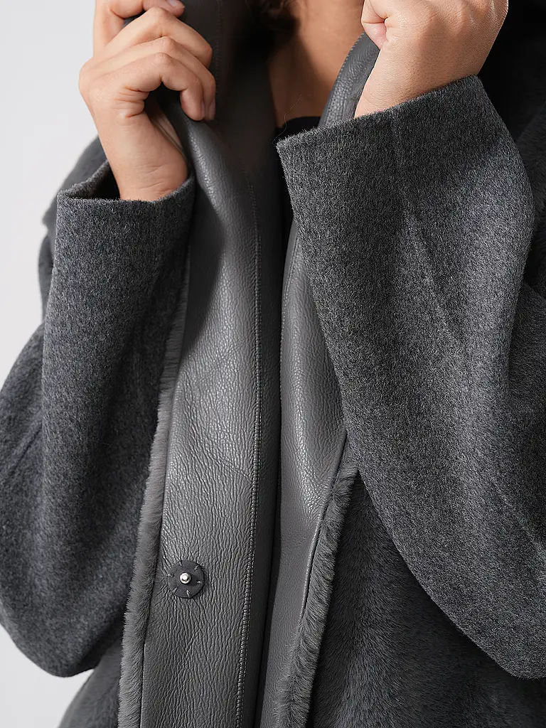 BOSS | Wollmantel in Felloptik COSFUR_DF | 