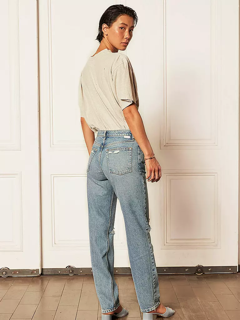 BOYISH | Highwaist Jeans Straight Fit Casey | blau