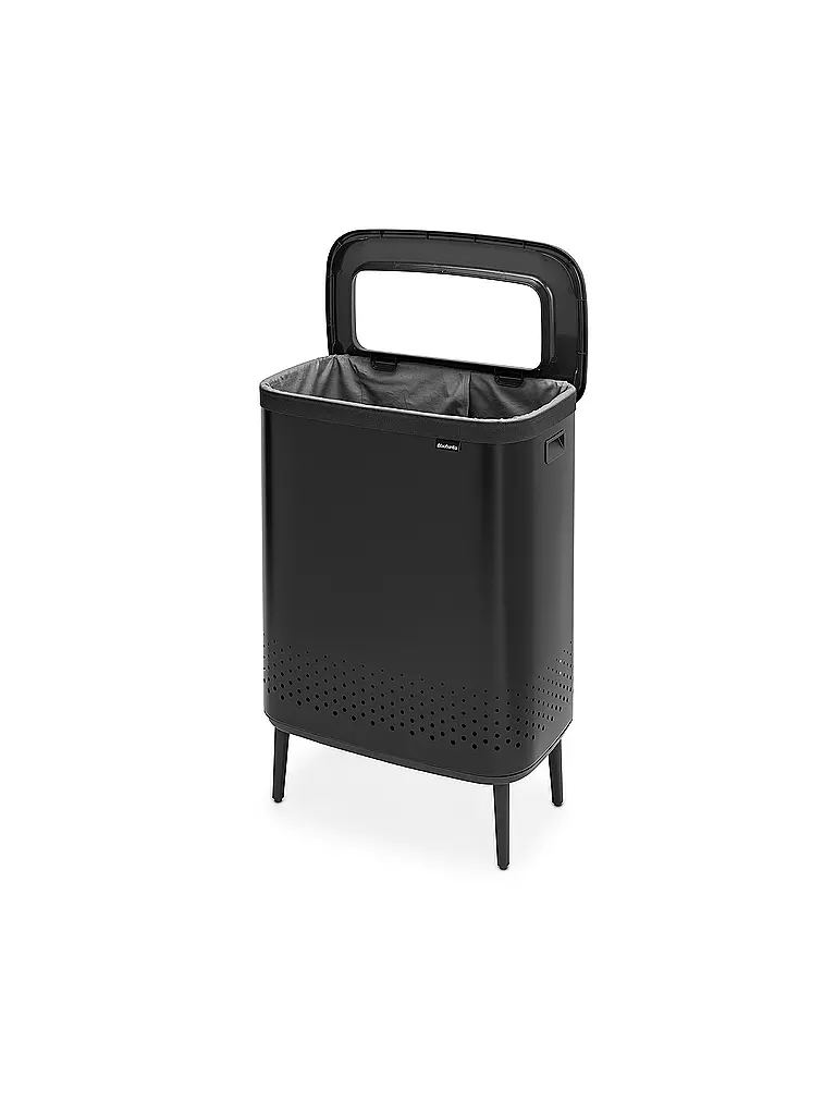 BRABANTIA | Wäschebox Bo 2x45l Schwarz | schwarz