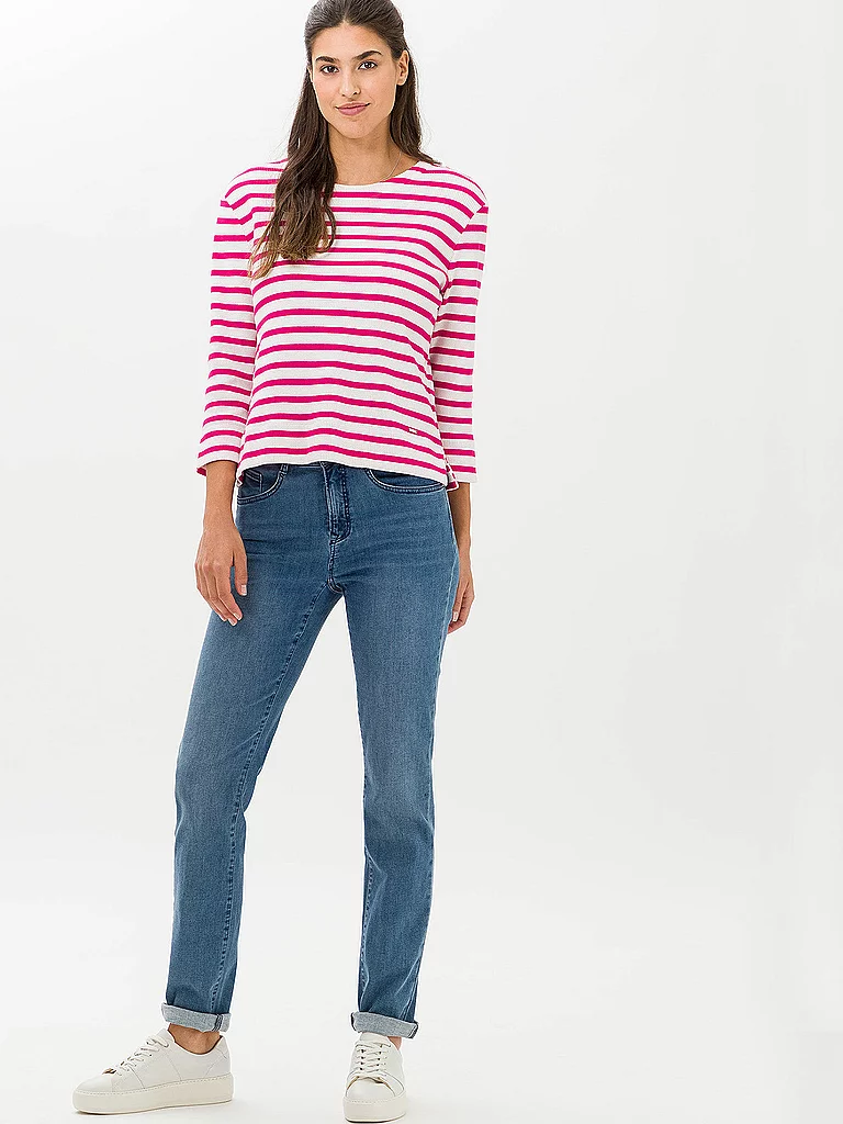 5-Pocket-Jeans BRAX "Style MARY", Damen, Gr. 36, Normalgrößen, grau (stein), Denim/Jeans, 96% Baumwolle, 4% Elasthan, regular fit, Jeans 5-Pocket-Jeans, Topseller 2