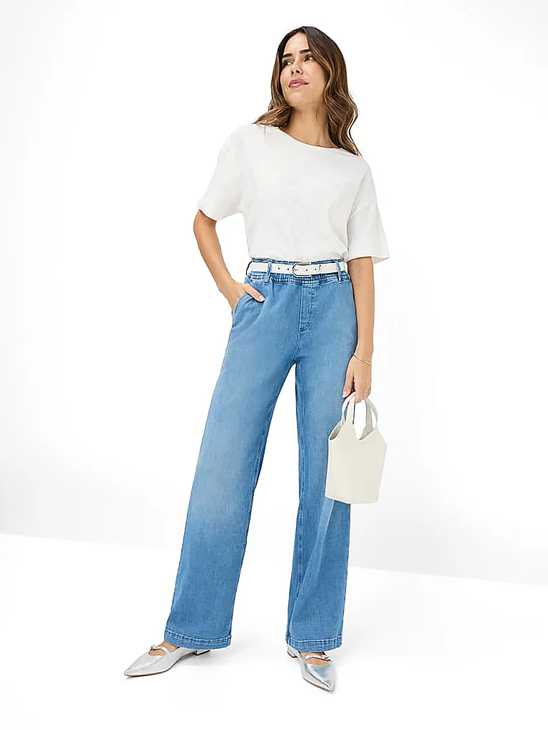 Brax Jeans Wide Leg MAINE hellblau   38 damen 2