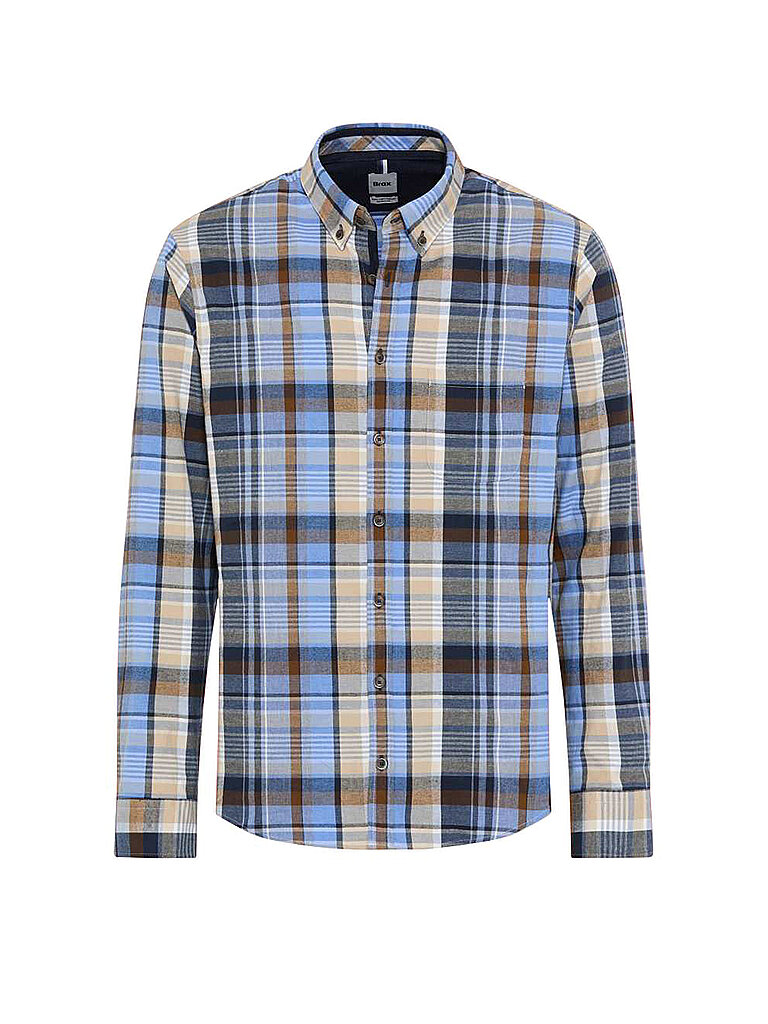 BRAX Hemd Regular Fit  blau | S